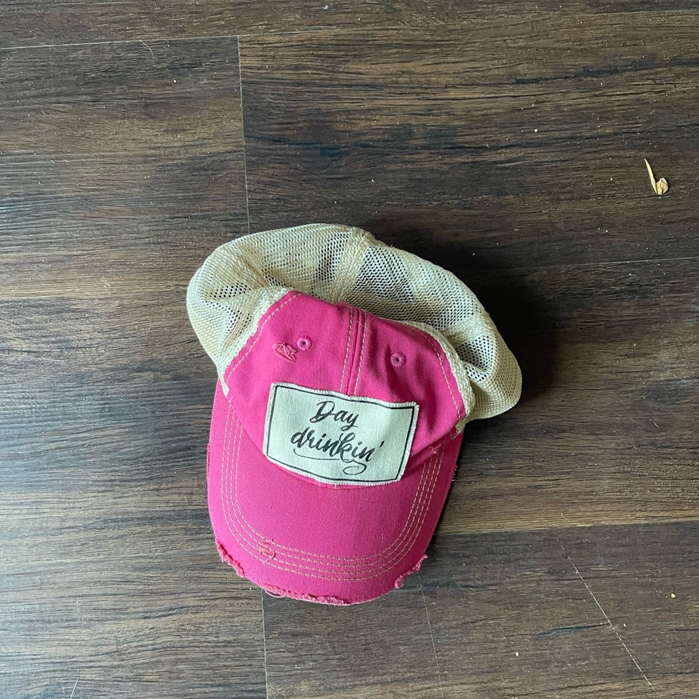 Pink and Tan Trucker Hat